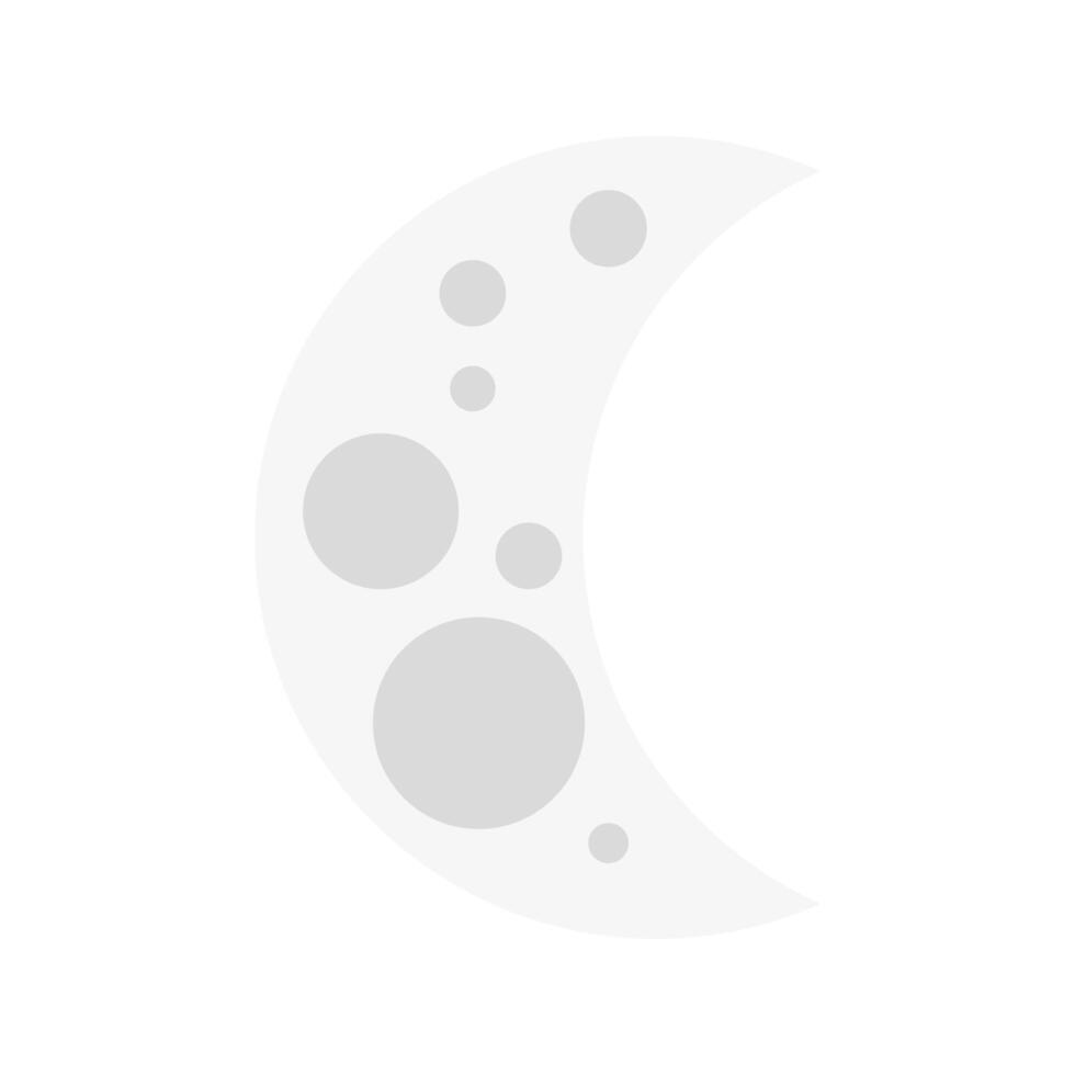 icono aislado de la noche de luna llena vector