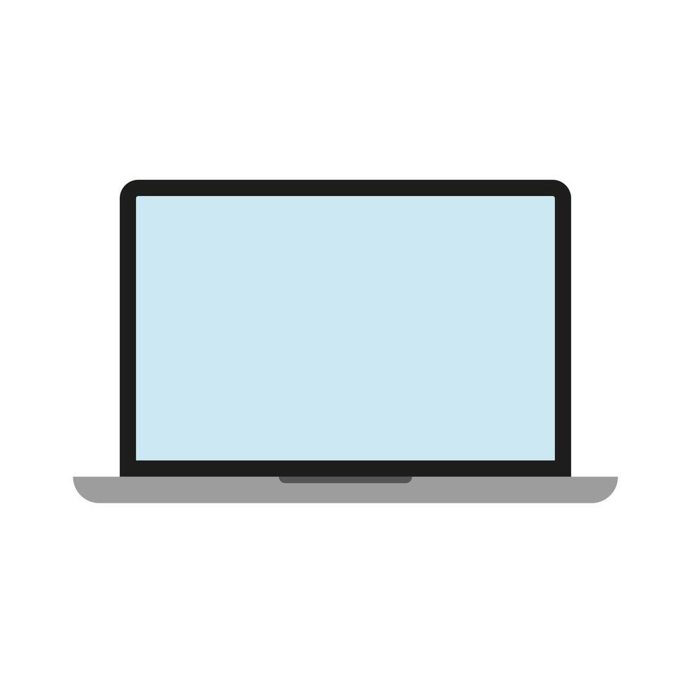 laptop computer portable device icon vector