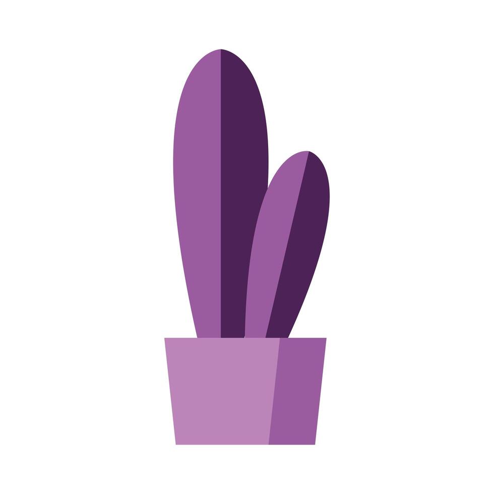 cactus houseplant nature isolated icon vector