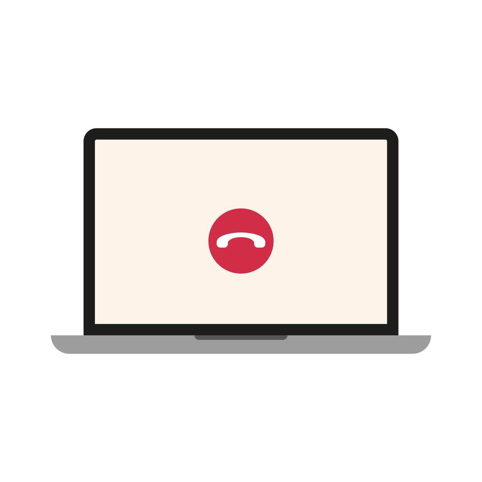 laptop computer portable device icon vector