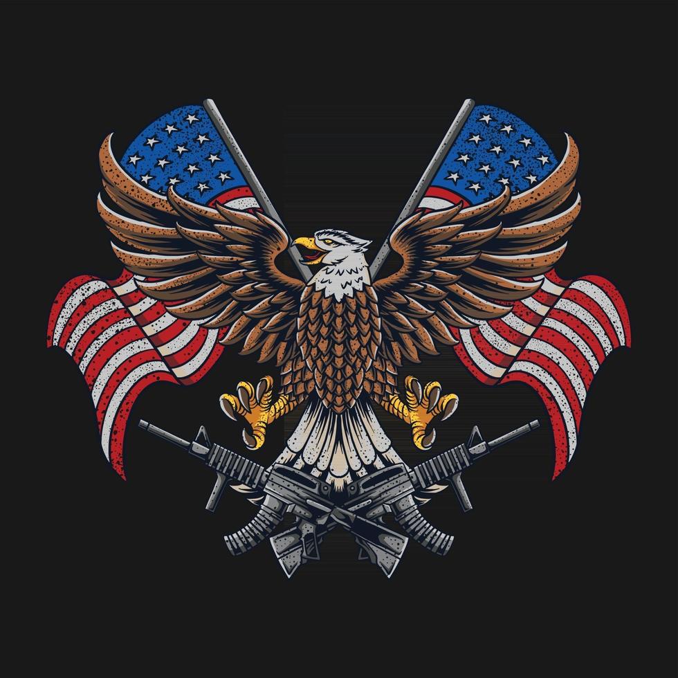 águila, estados unidos, bandera americana, vector, gratis 2736791 Vector en  Vecteezy