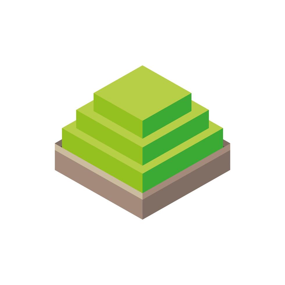 bush park Isometric style icon vector