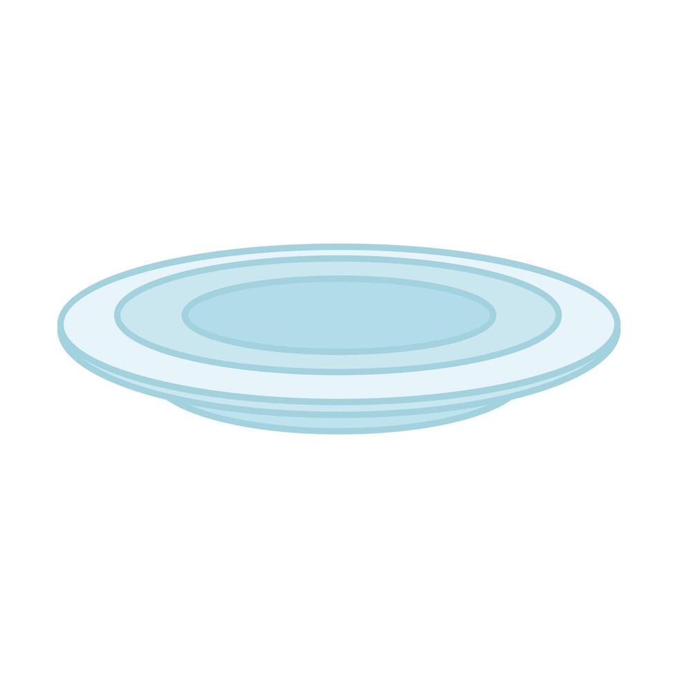 plate line and fill style icon vector design