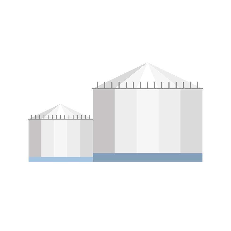 Isolated white buildings vector design