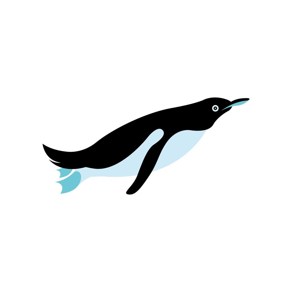 diseño de vector animal pingüino aislado