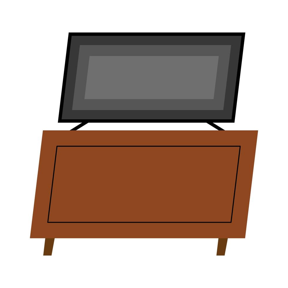 tv en el diseño de vectores de muebles para el hogar