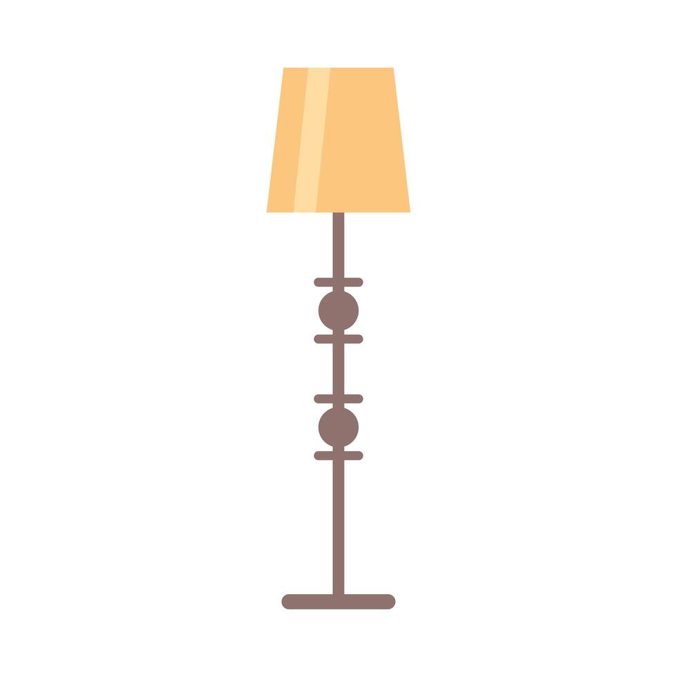 Isolated home lamp vector design