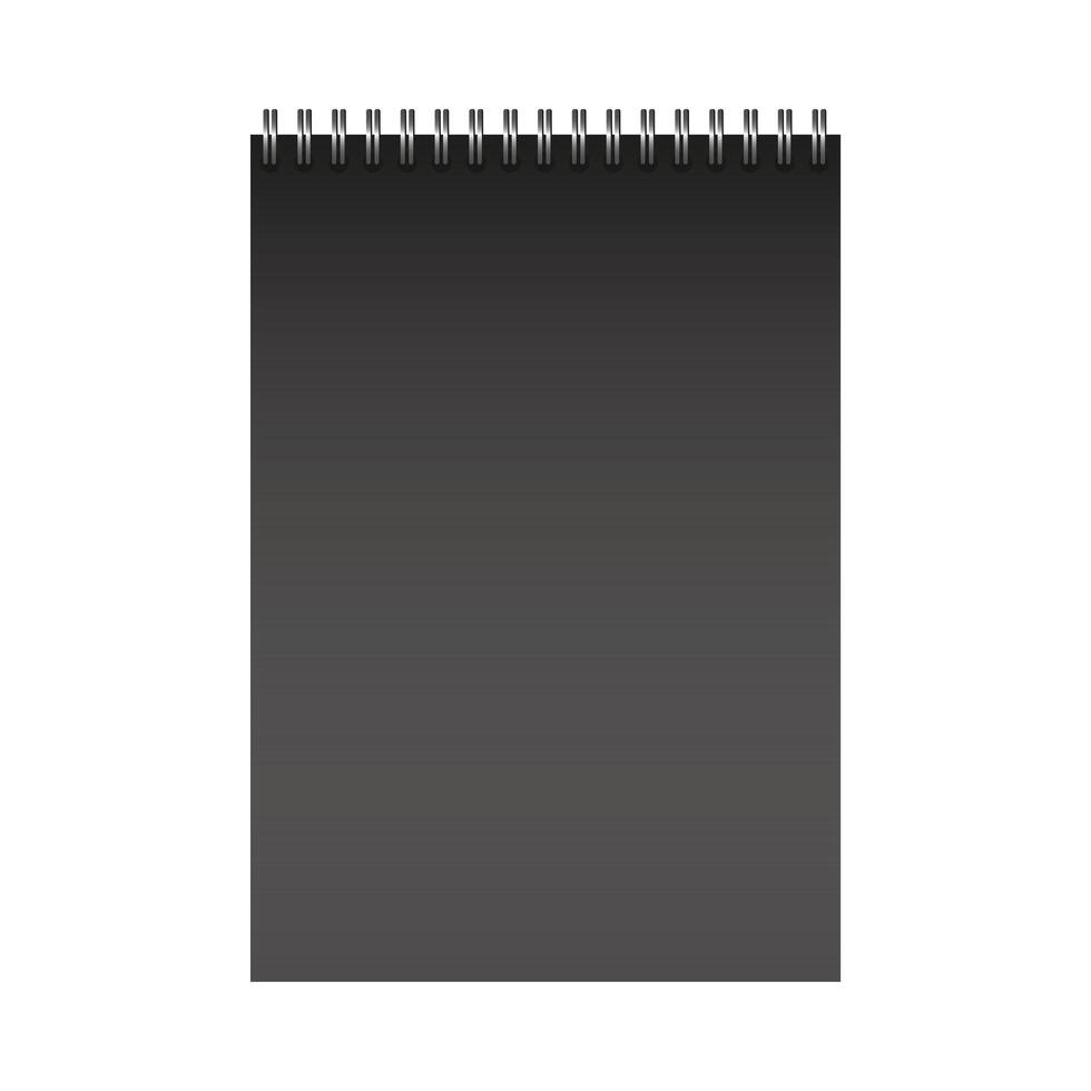 Isolated mockup notebook vector design