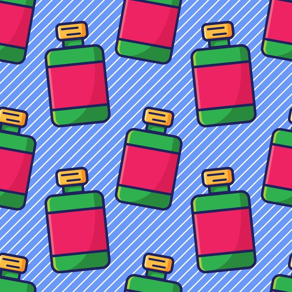 mouthwash seamless pattern illustration vector