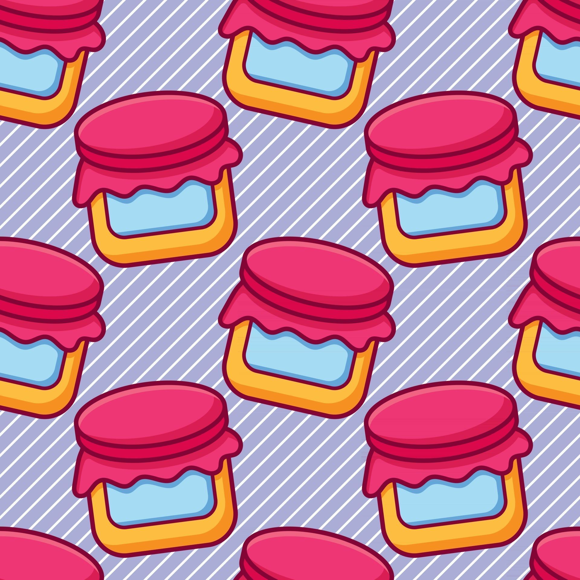 jam jar seamless pattern illustration 2737681 Vector Art at Vecteezy