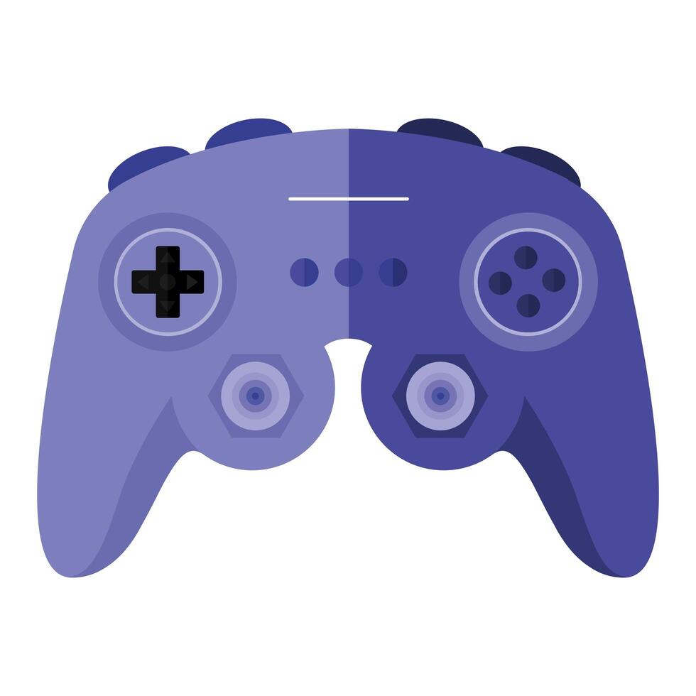 purple videogame console vector design