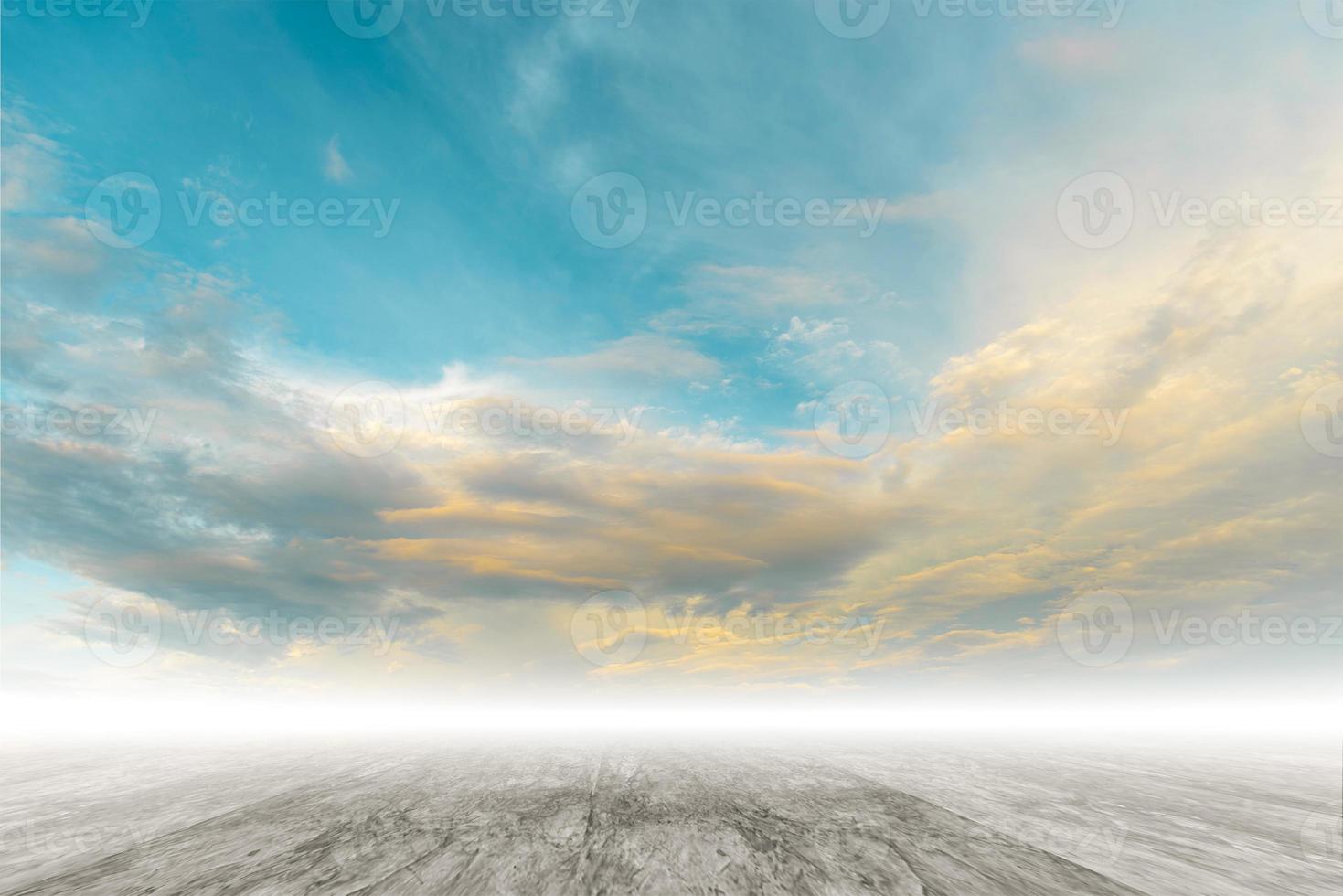 Cement surface, rough surface with bright sky Can write text photo