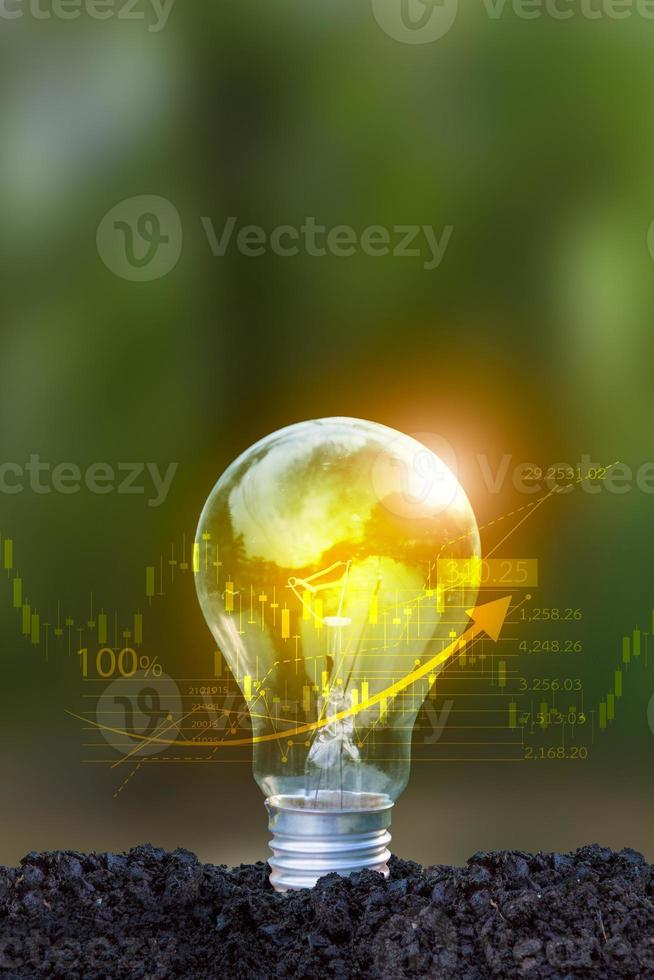 Energy saving and financial concepts With cutting-edge technology and creativity photo