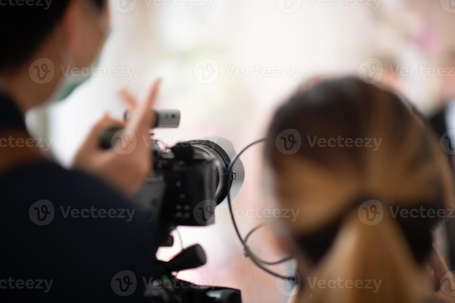 Video camera with blur background photo
