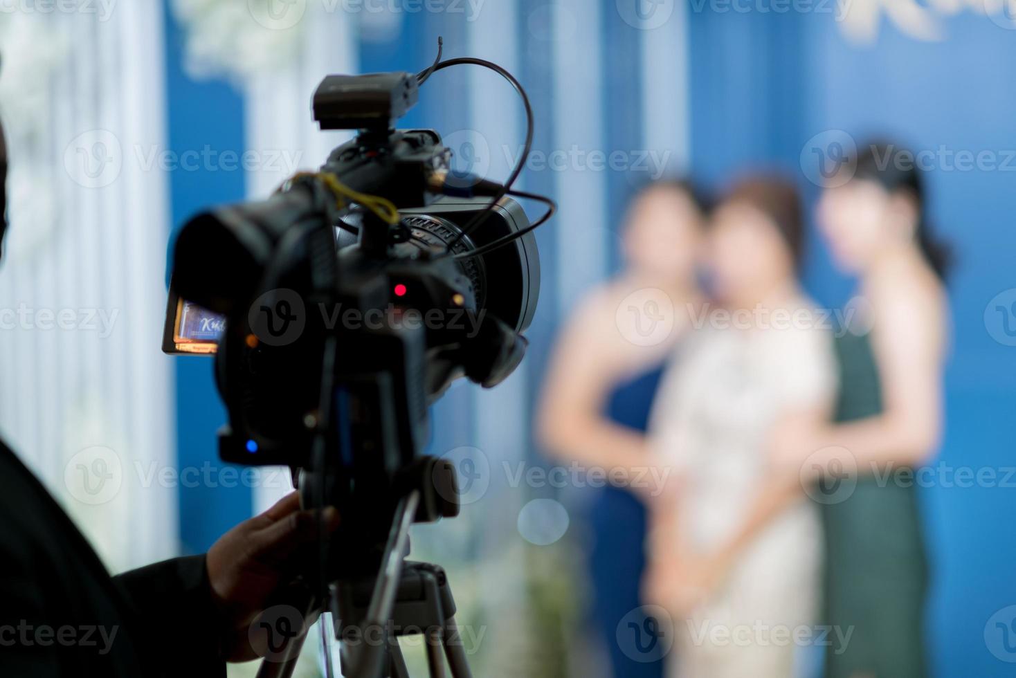 Video camera with blur background photo