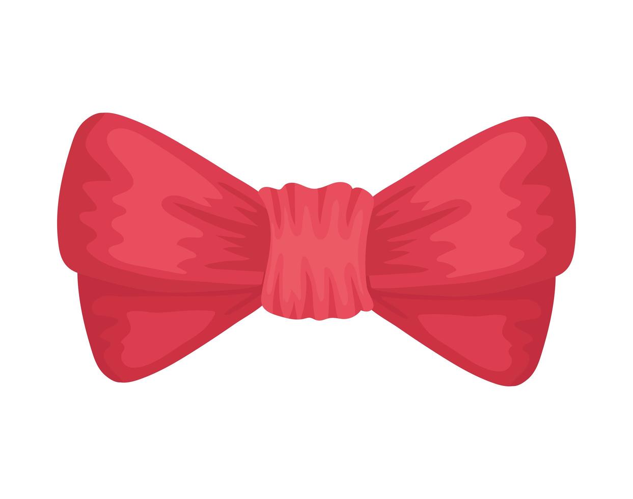 red bow tie vector