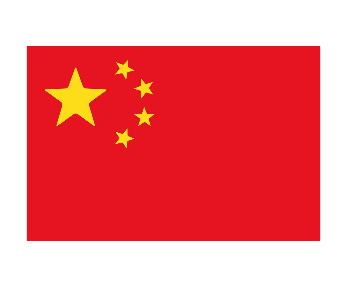 icono de la bandera china vector