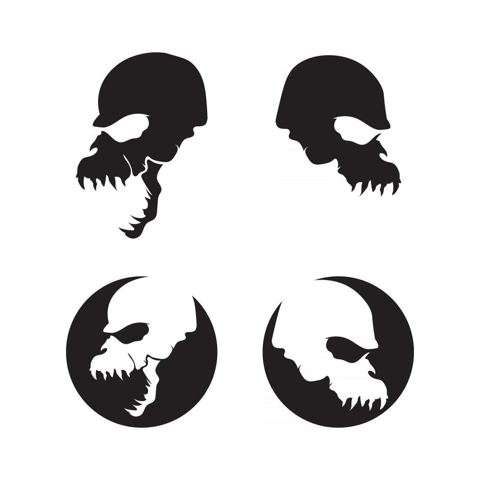 bone Crossbones death skull, danger or poison flat icon for apps and websites vector