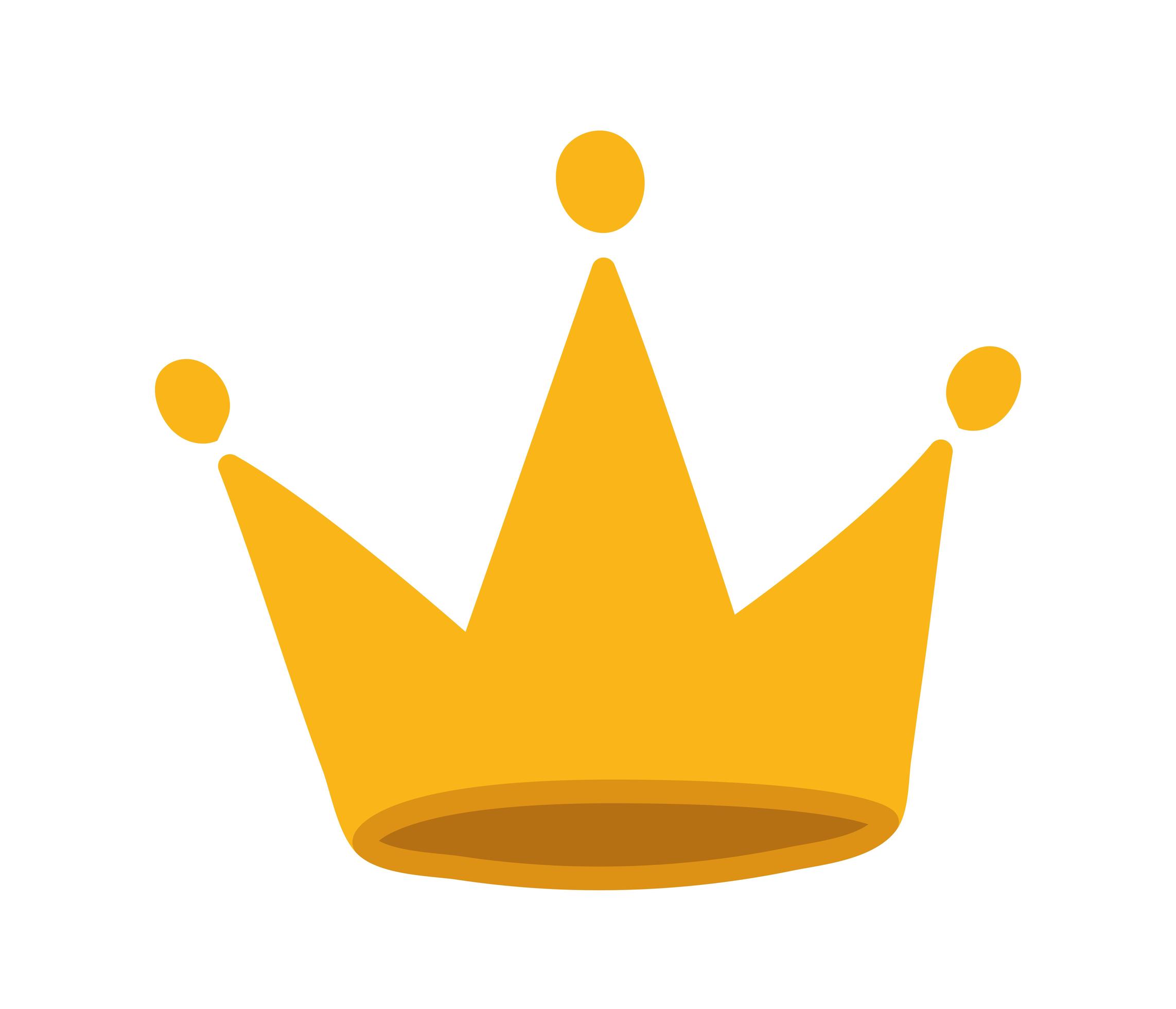 cute crown icon 2739738 Vector Art at Vecteezy