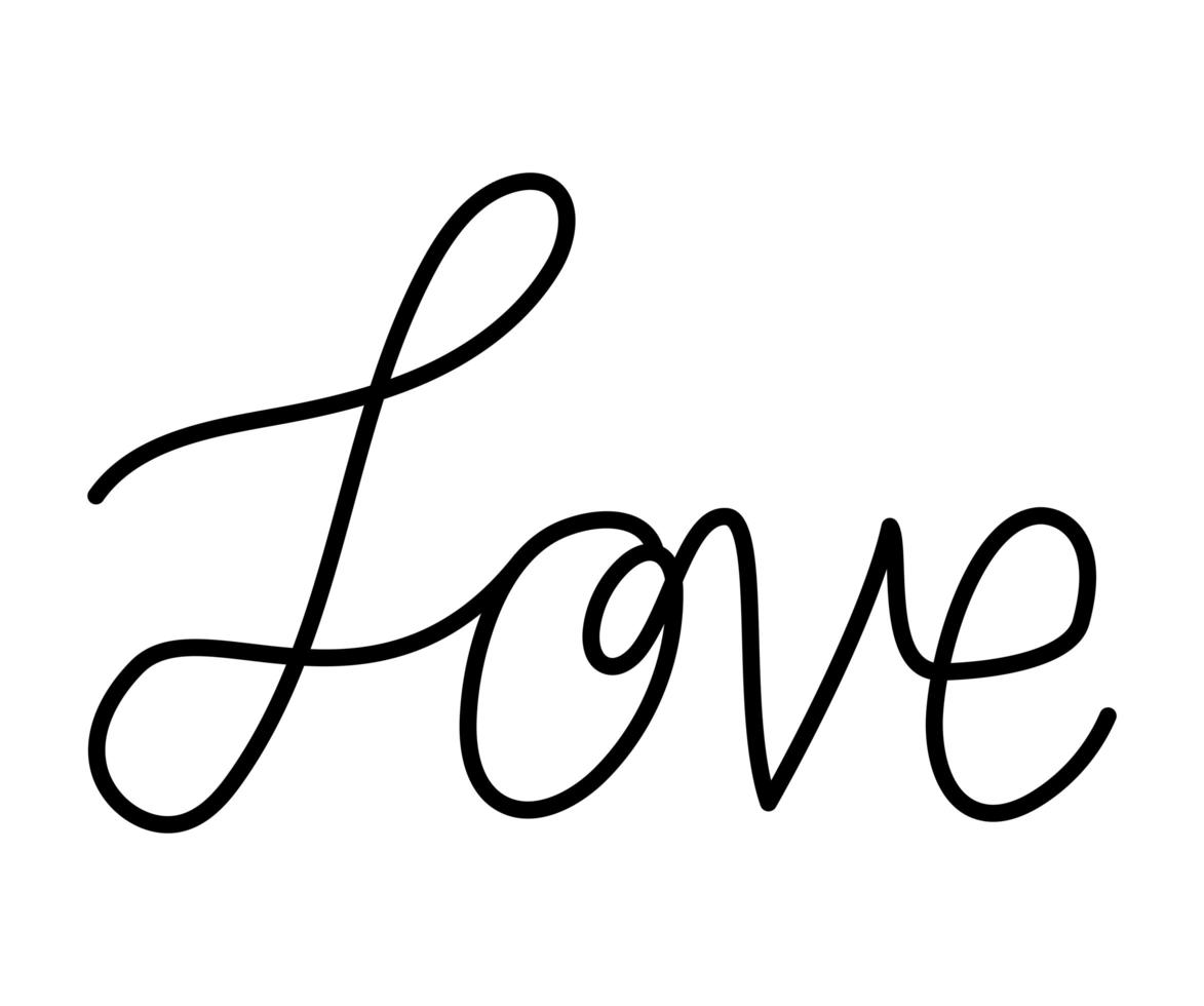 love on letters vector