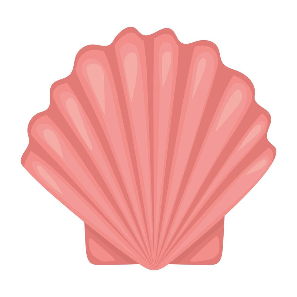 cute clam icon vector