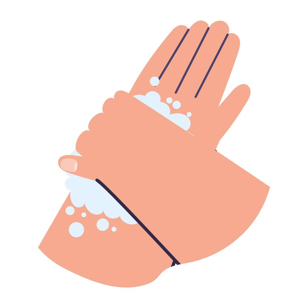 beautiful clean hands vector