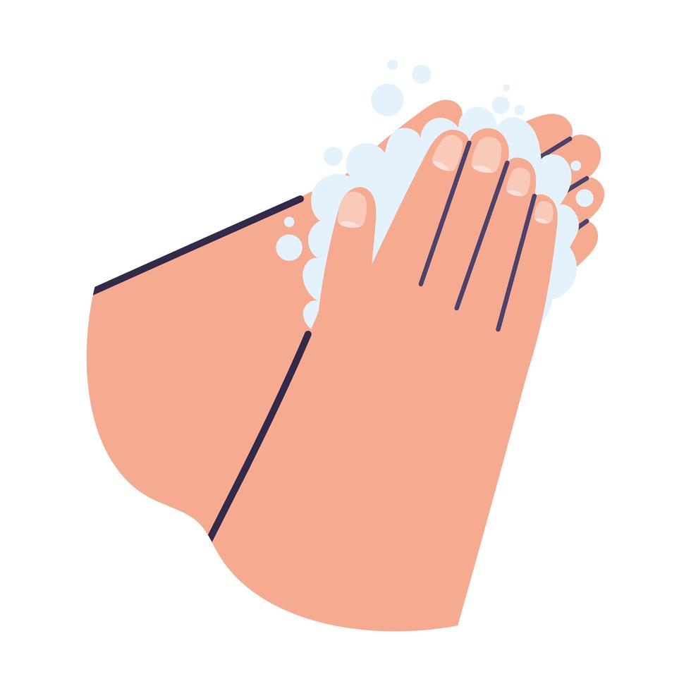 wash hands illustration vector