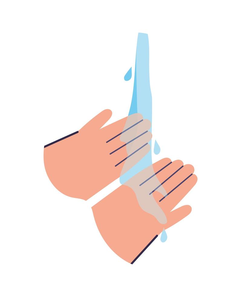 wash hands icon vector