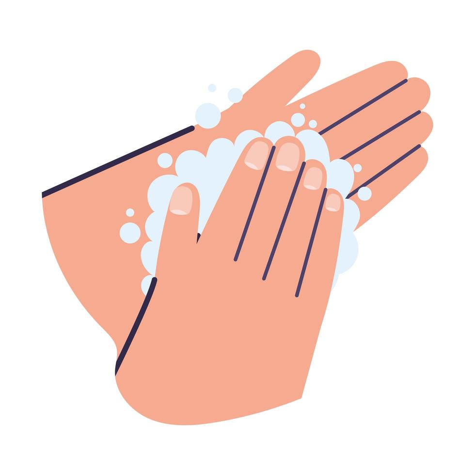 wash hands design vector