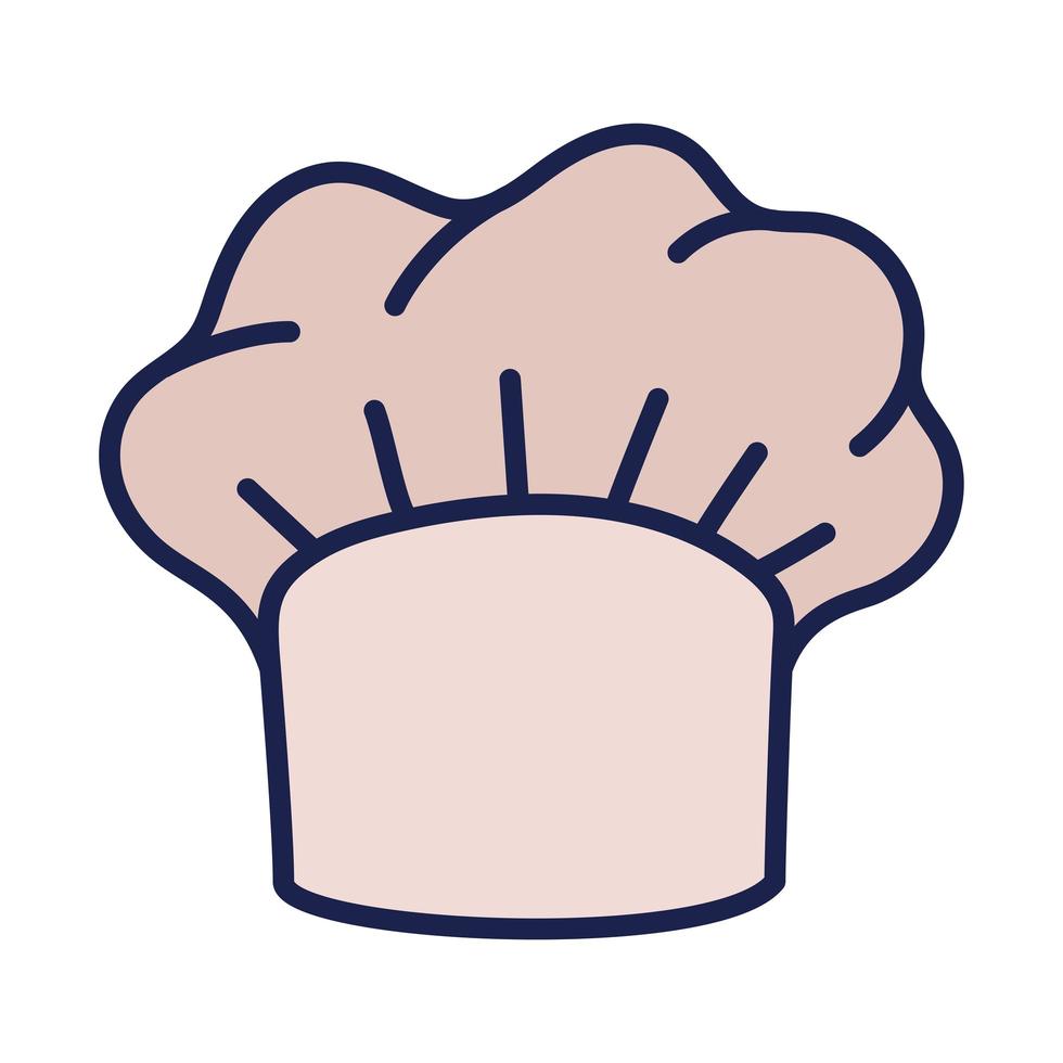 white baker hat vector