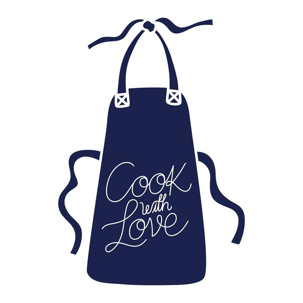 kitchen apron icon vector