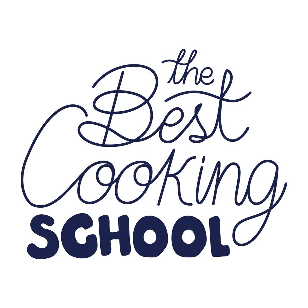 cooking school poster vector