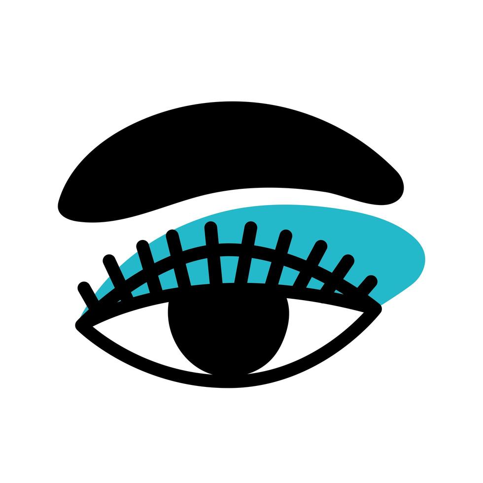 cute eye icon vector