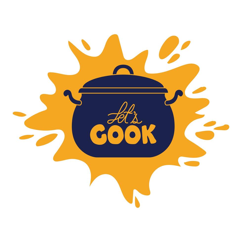 cooking pot pop vector