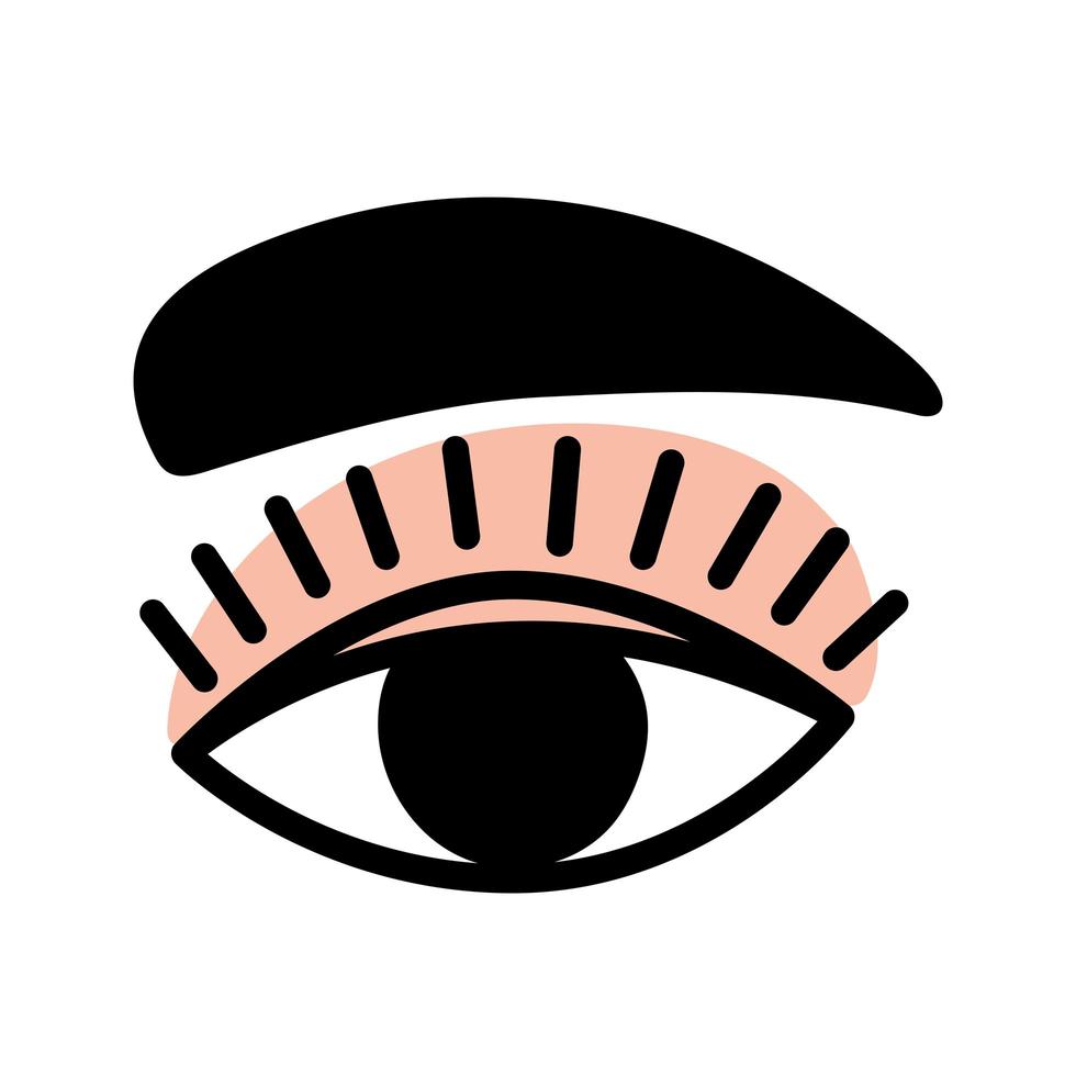 pretty eye icon vector