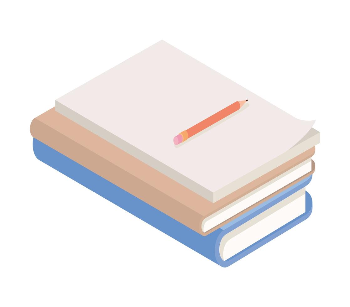 stack of books vector