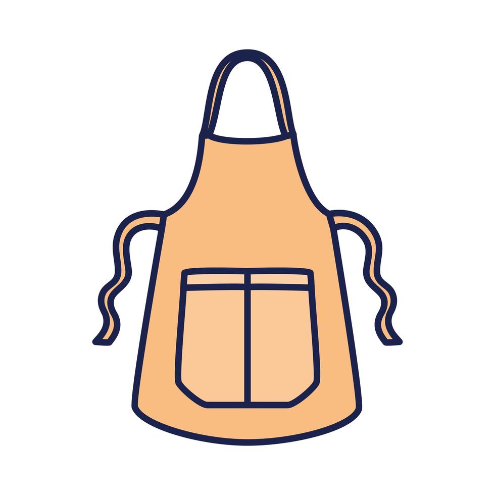 protective yellow apron vector