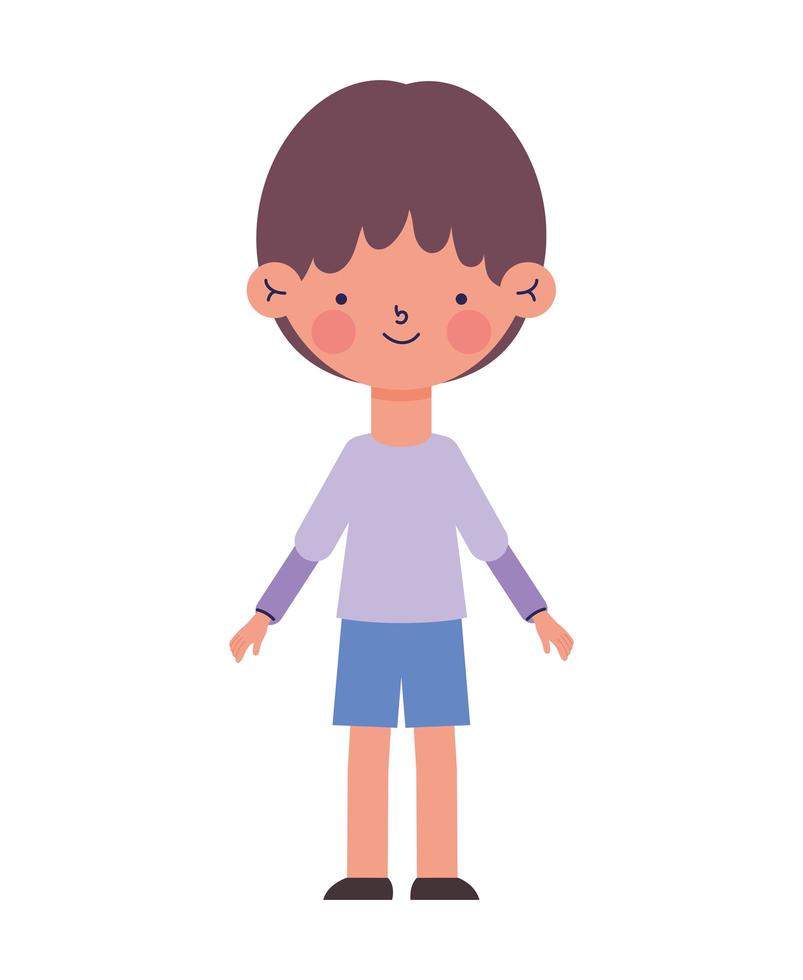 little boy isolated vector