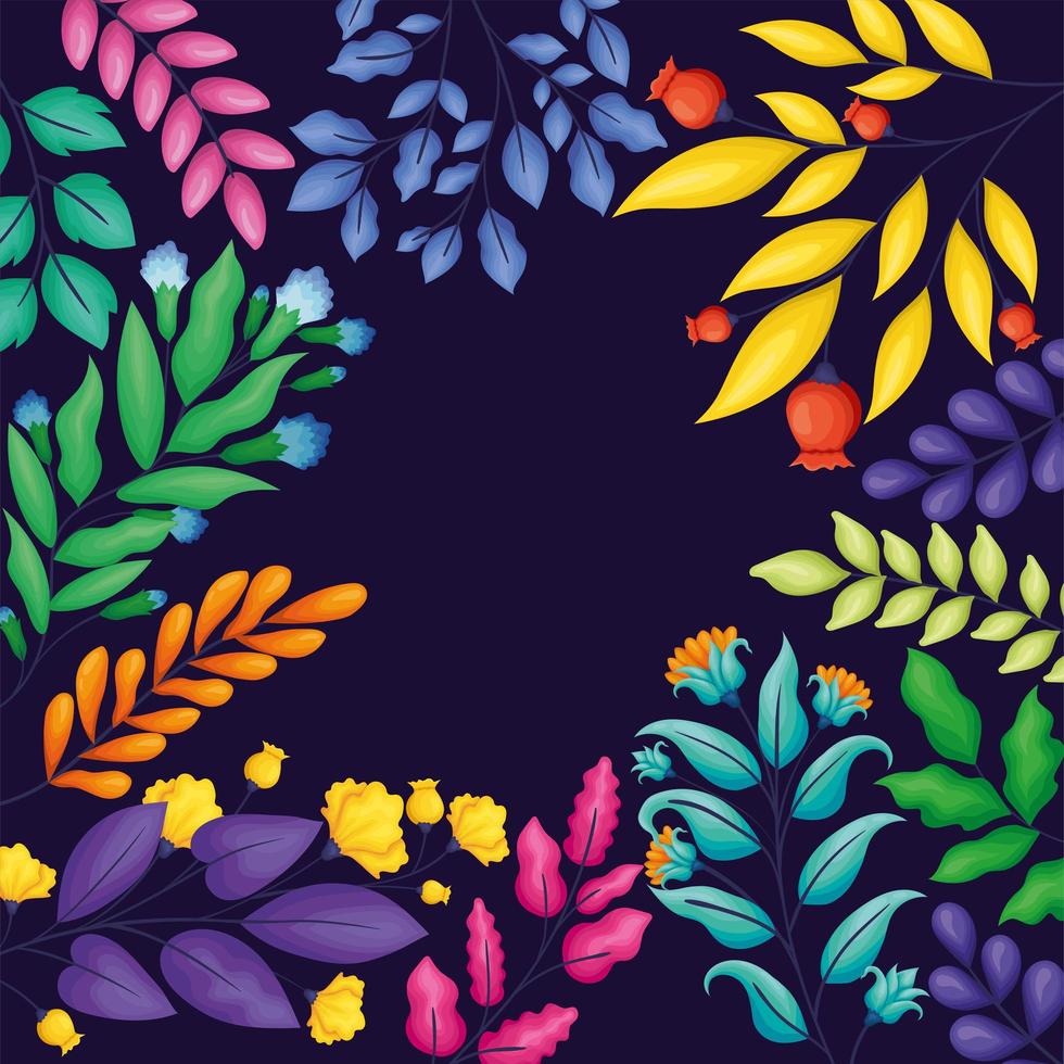 ilustración de fondo floral vector