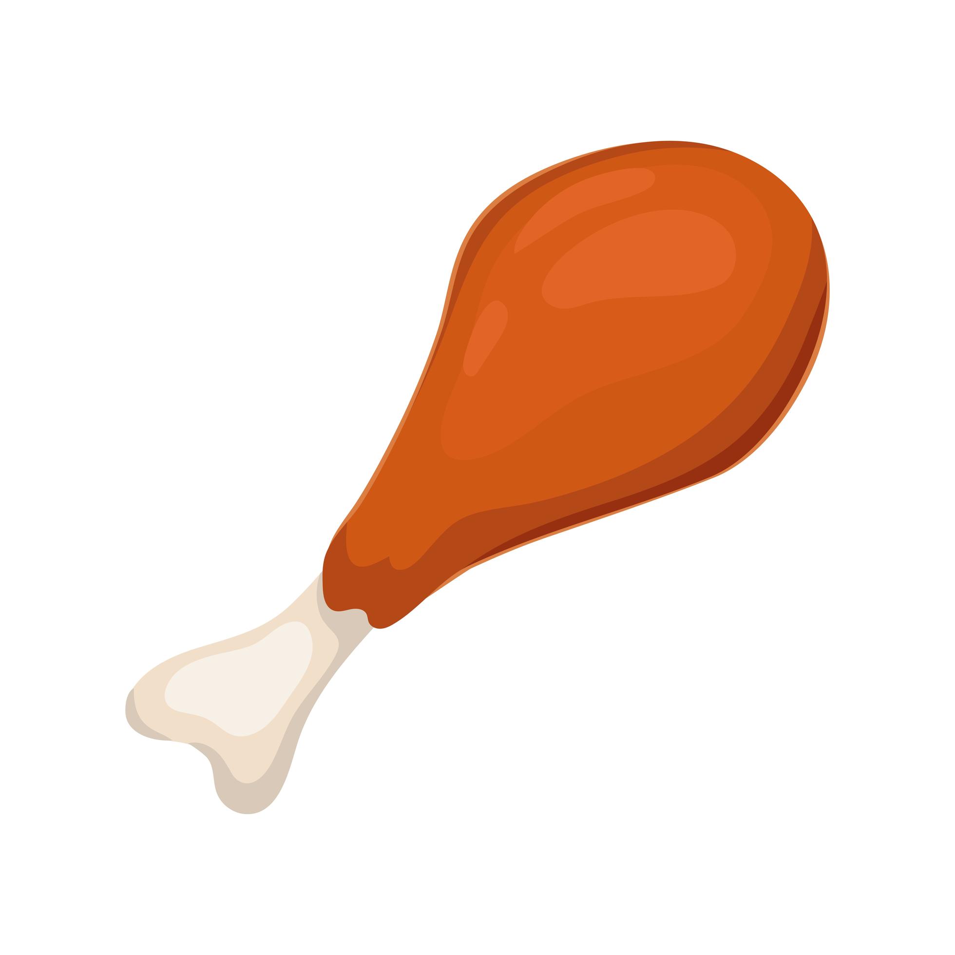 cute chicken leg 2740190 Vector Art at Vecteezy