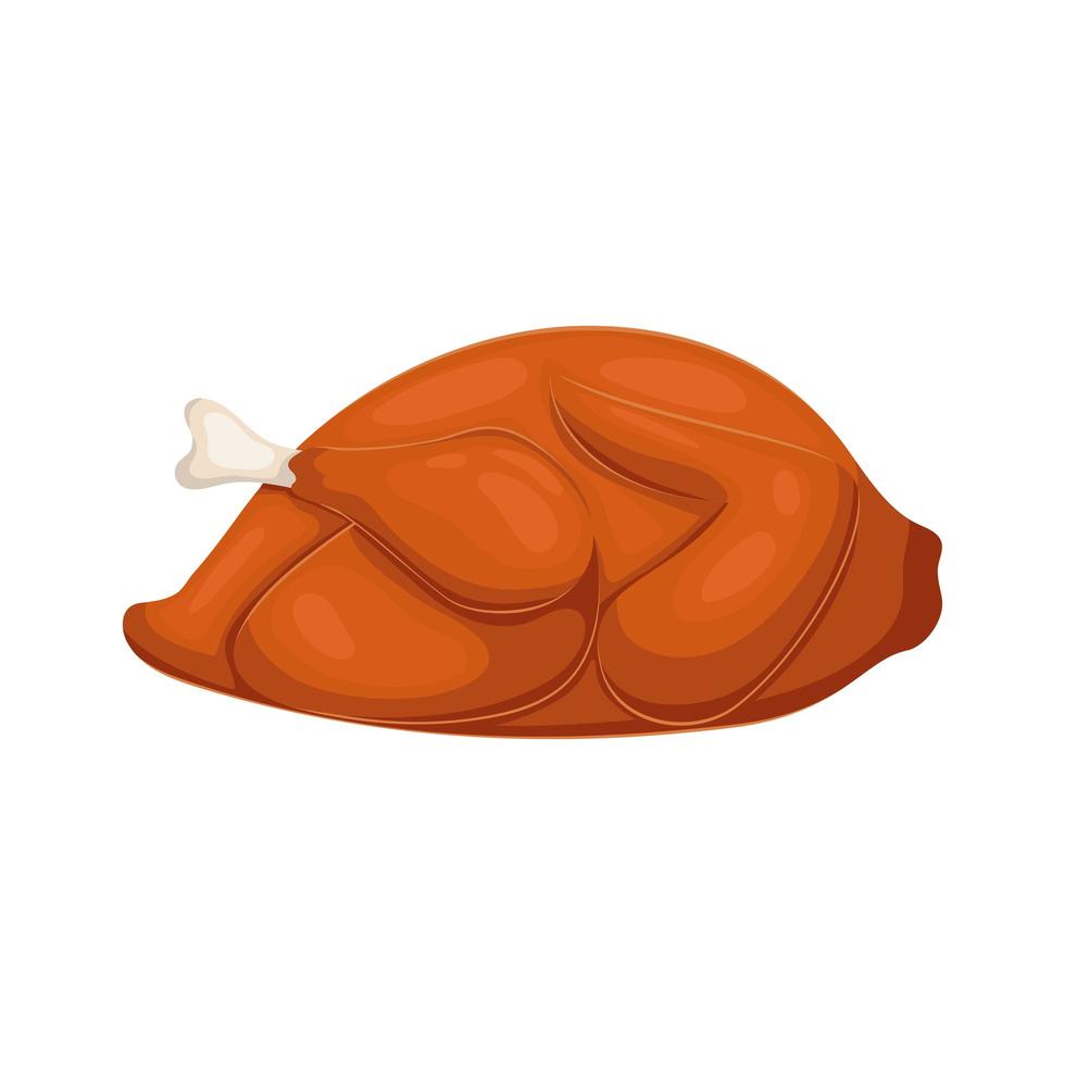 fried chicken icon vector