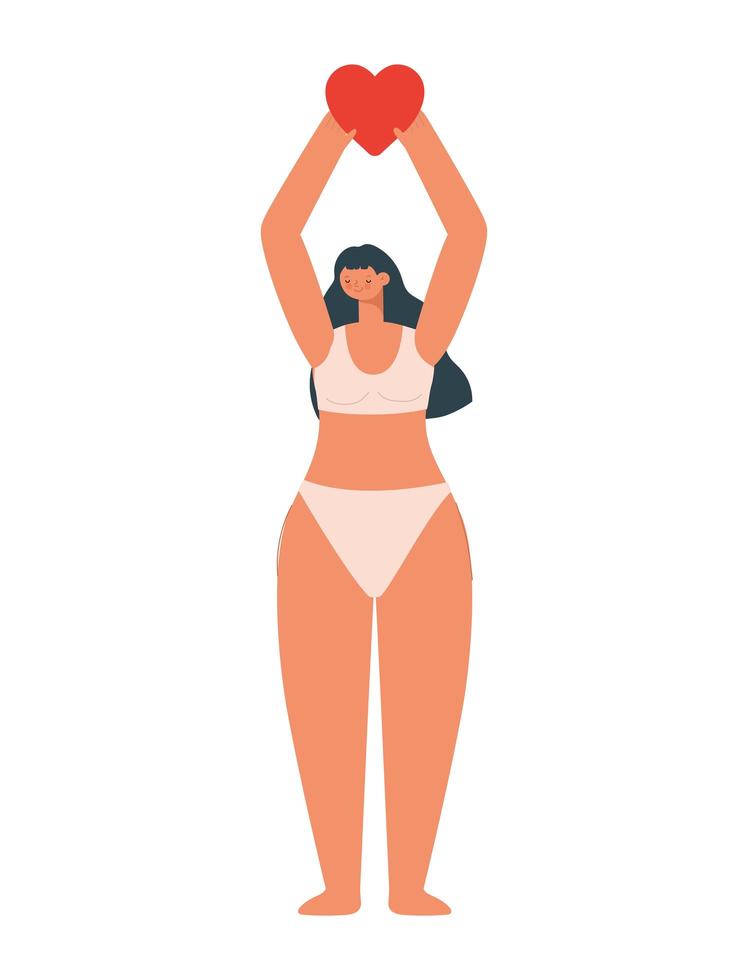 adult woman isolated vector