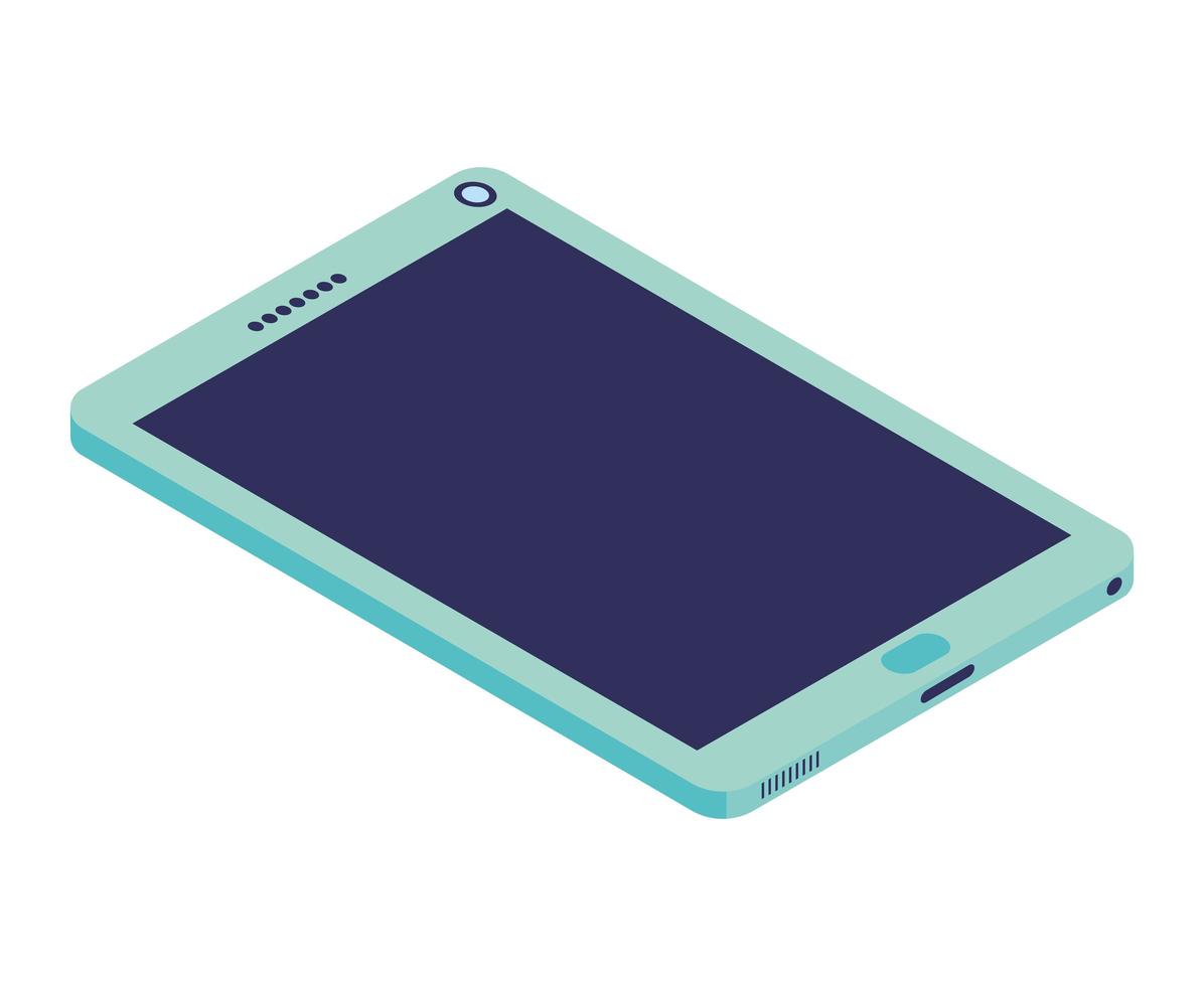 icono de teléfono inteligente azul vector