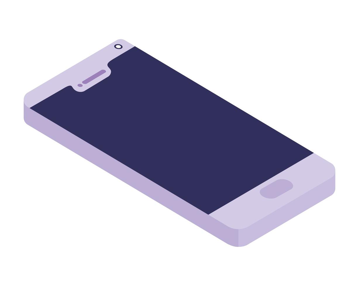 smartphone isolated icon vector