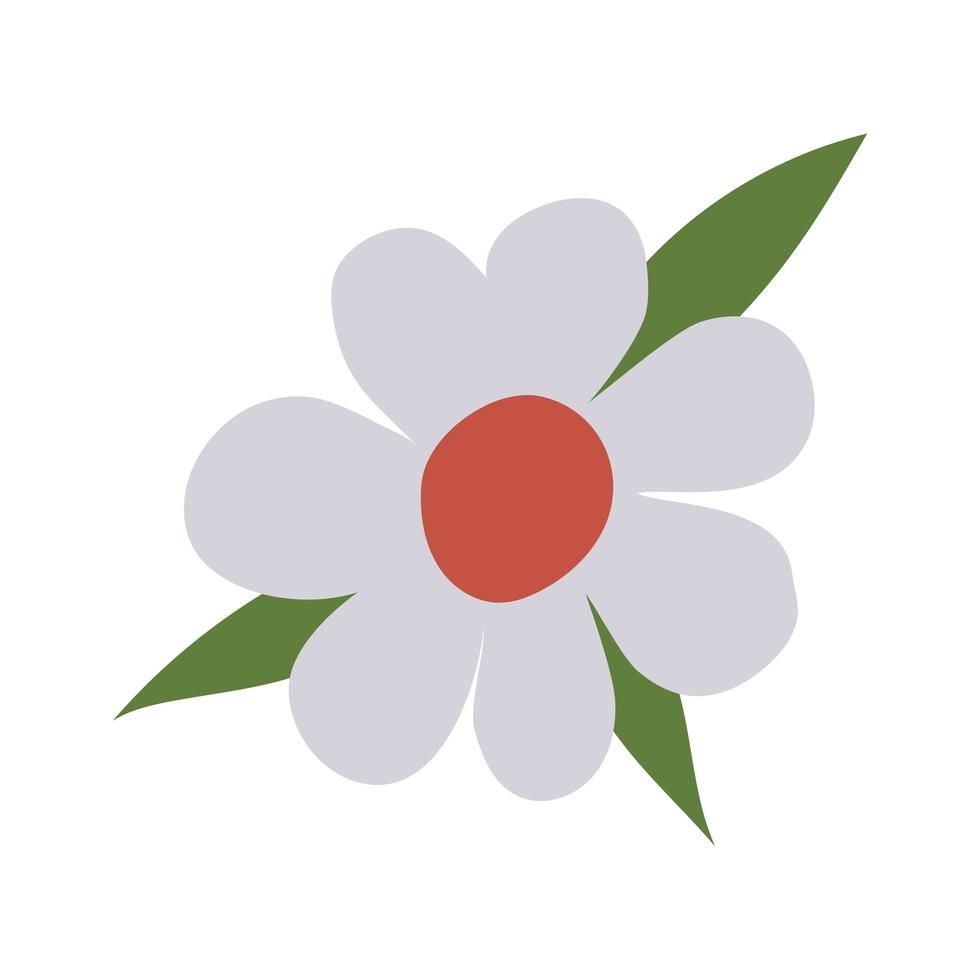 flower with a white color vector