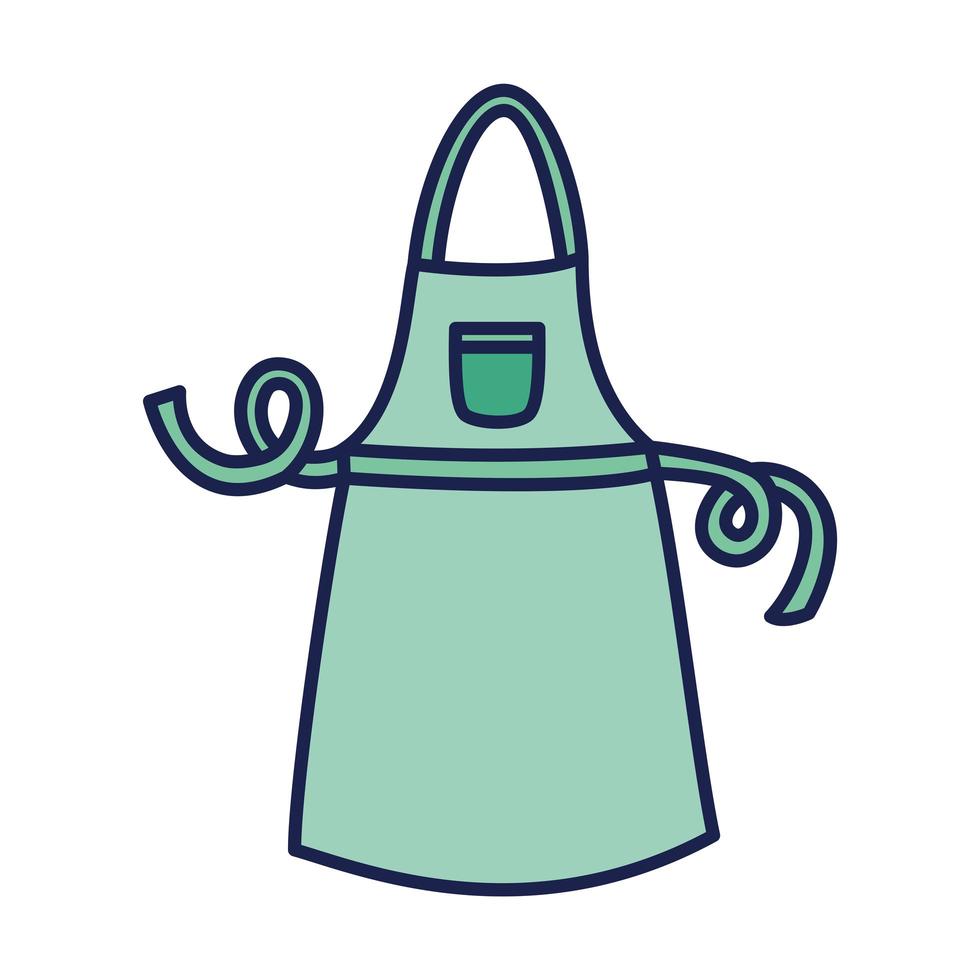 cooking green apron vector