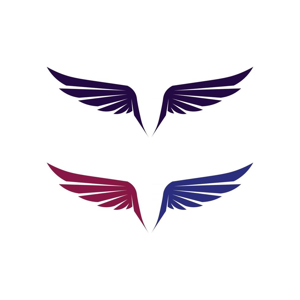 Falcon Wings Logo Template vector icon logo design app