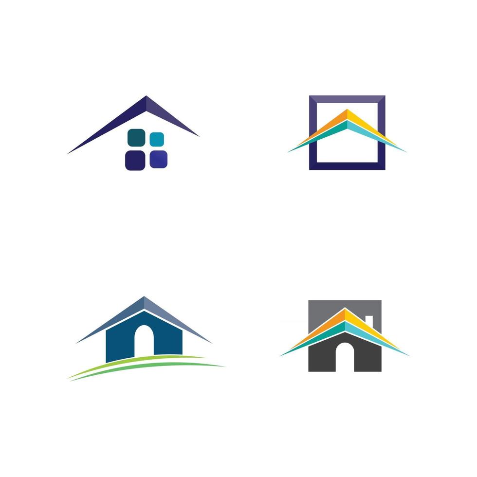 home logo and house Real estate and home buildings logo icons template vector