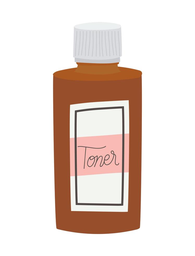 facial tonic in a white background vector