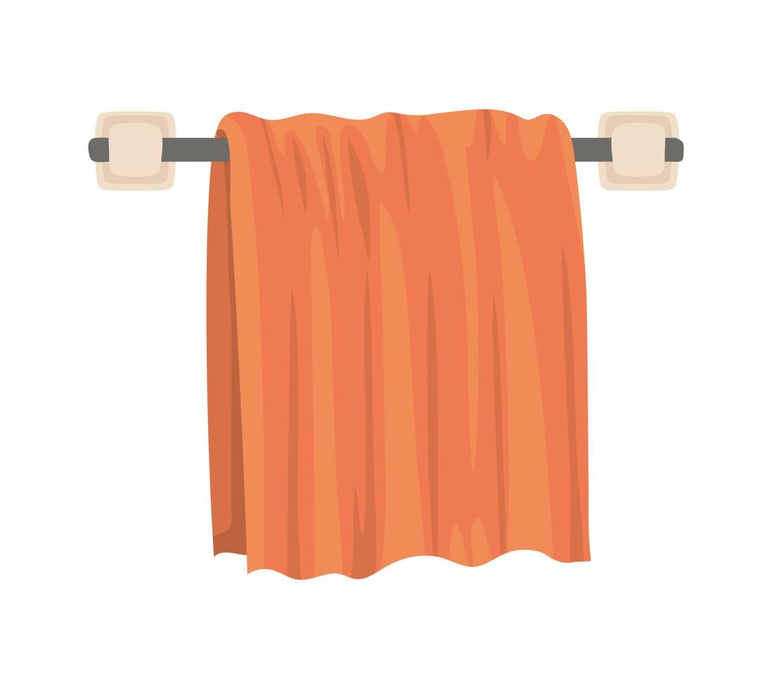 towel holder on a white background vector